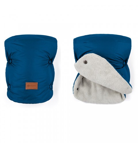 Petite&Mars Jasie - Mufka Rękawice do wózka, sanek | Ocean Blue